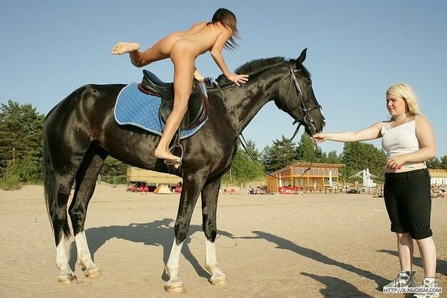 Ride on horseback - Growing up on a nudist beach