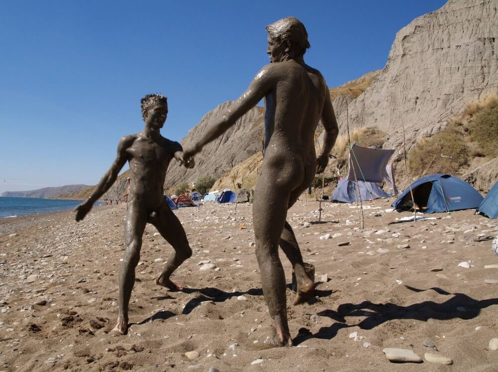 Jr Nudist Nude Beach Mud Soldiers photos - Nudity promotes inner harmony and peace of mind
