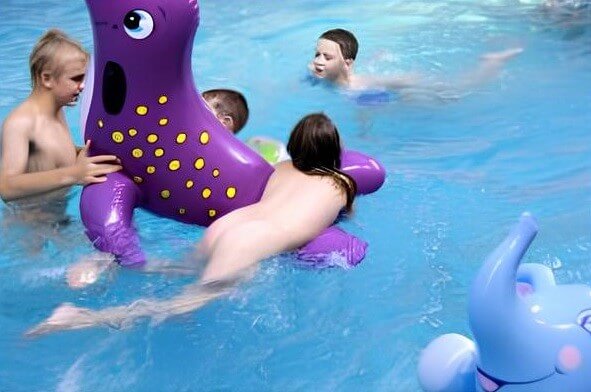 Indoor Waterside Day photo gallery - A nudist promotes tolerance and respect for others