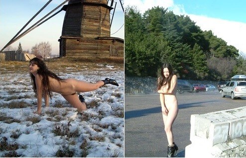 Beautiful Suntan Stretches-Winter Sport pics - A Private Club for Nature Lovers