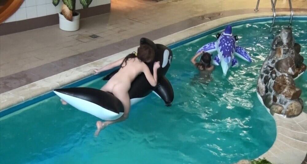 Naturism in the pool Full HD - For naturists, nudity is part of natural existence