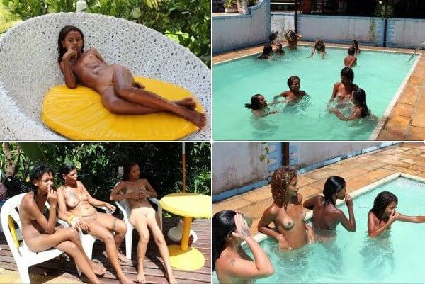 Brazil Pool Sunbath photos - Nudity is perceived as a natural expression of life