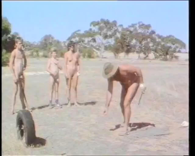 Naturism lifestyle retro - Nature provides energy and inspiration for the practice of naturism and nudism