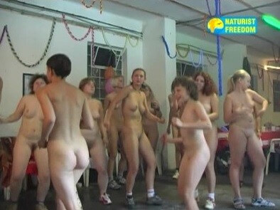Naturist Freedom: Discotheque in a Cellar - Ordinary Citizens Consciously Practicing Nudism