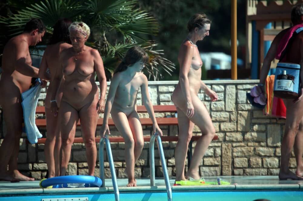 Naturist Pool Cleaning-Up pics - The practices of naturism teach us to appreciate life and harmony with the world around us