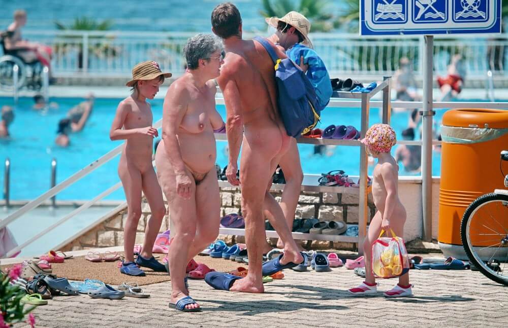 Family Poolside Grouping pics - Nudity is a natural way to express respect for nature and oneself