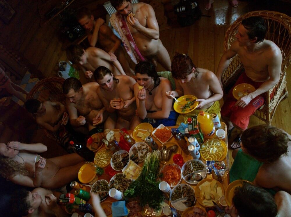 Family Valentines Dinning pics - Undressing is permissible only within ones own community