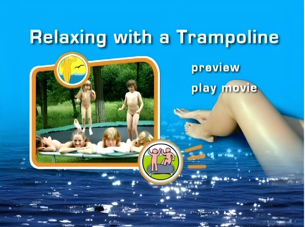 Naturist Freedom: Relaxing with a trampoline DVD - Sincerity and openness are the foundation of the nudist and naturist lifestyle