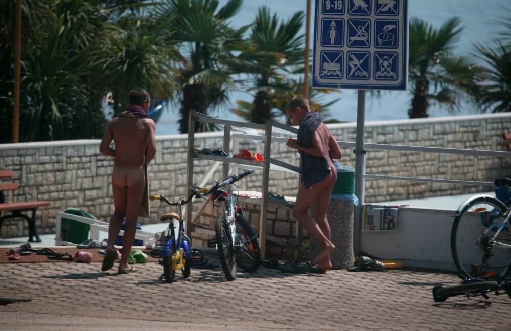 Nudism in a German water park photo - One of the most striking examples of naturism