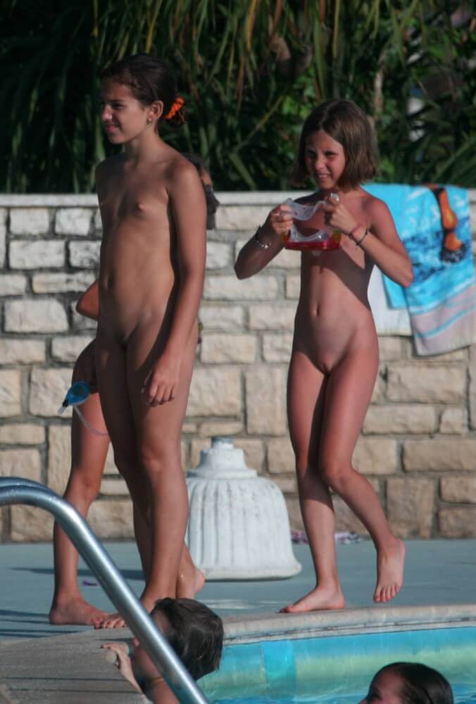 Two Poolside Nudist Girls pics - Naturism and nudism value openness and sincerity
