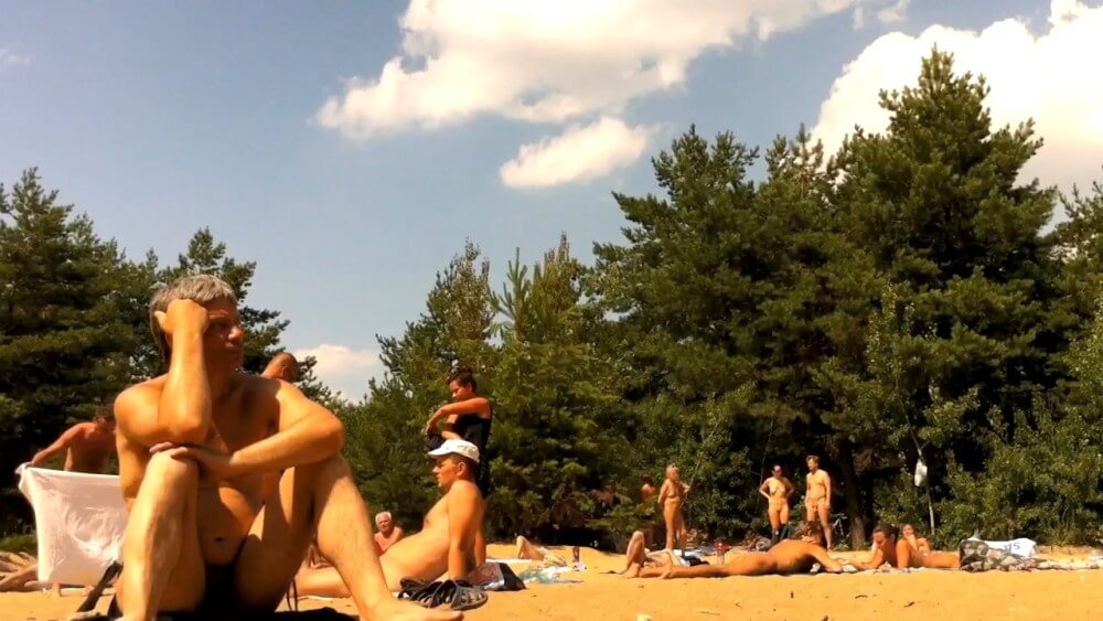 Nudist camping in the forest video HD - Poor naked people and rich naked people in one place